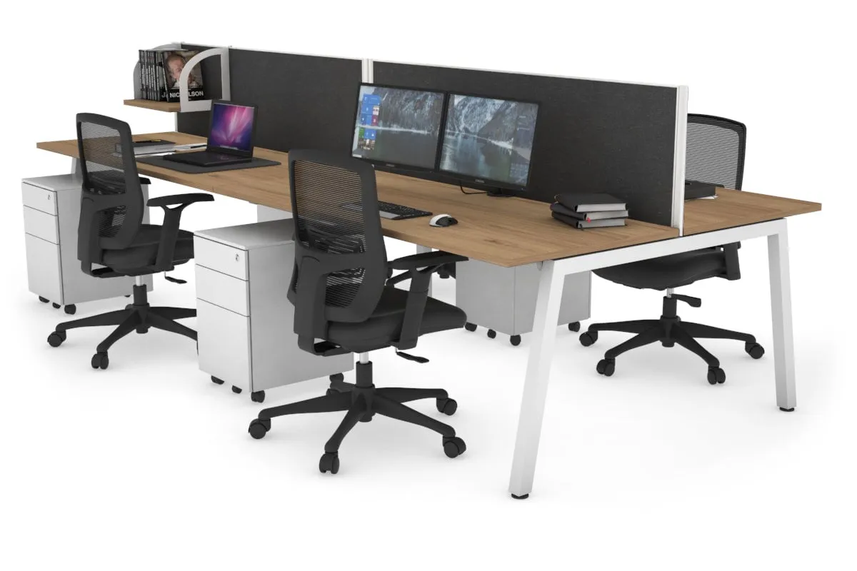 Quadro 4 Person Office Workstation [1200L x 700W]