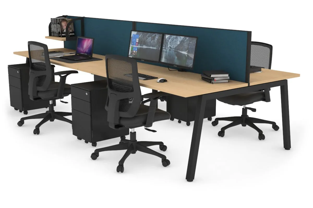 Quadro 4 Person Office Workstation [1200L x 700W]