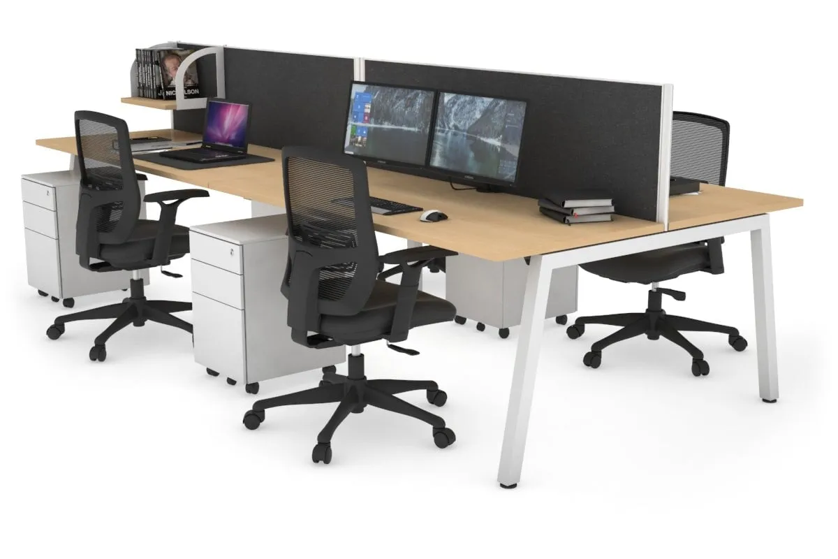 Quadro 4 Person Office Workstation [1200L x 700W]