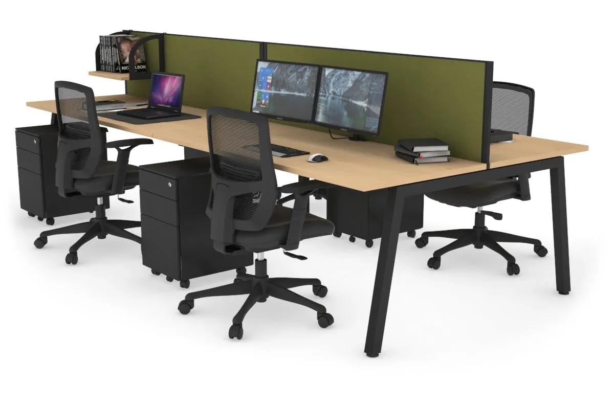 Quadro 4 Person Office Workstation [1200L x 700W]