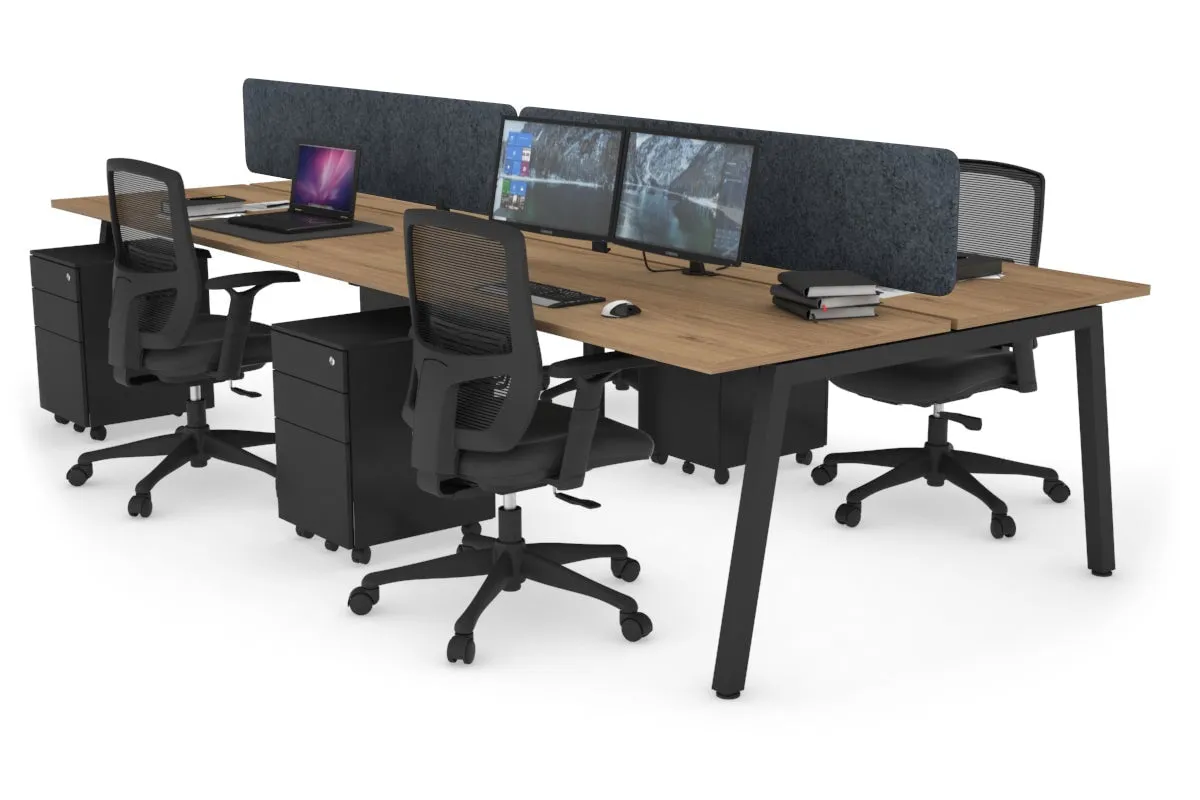 Quadro 4 Person Office Workstation [1200L x 700W]