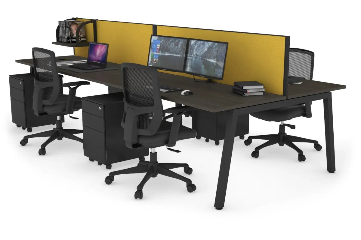 Quadro 4 Person Office Workstation [1200L x 700W]