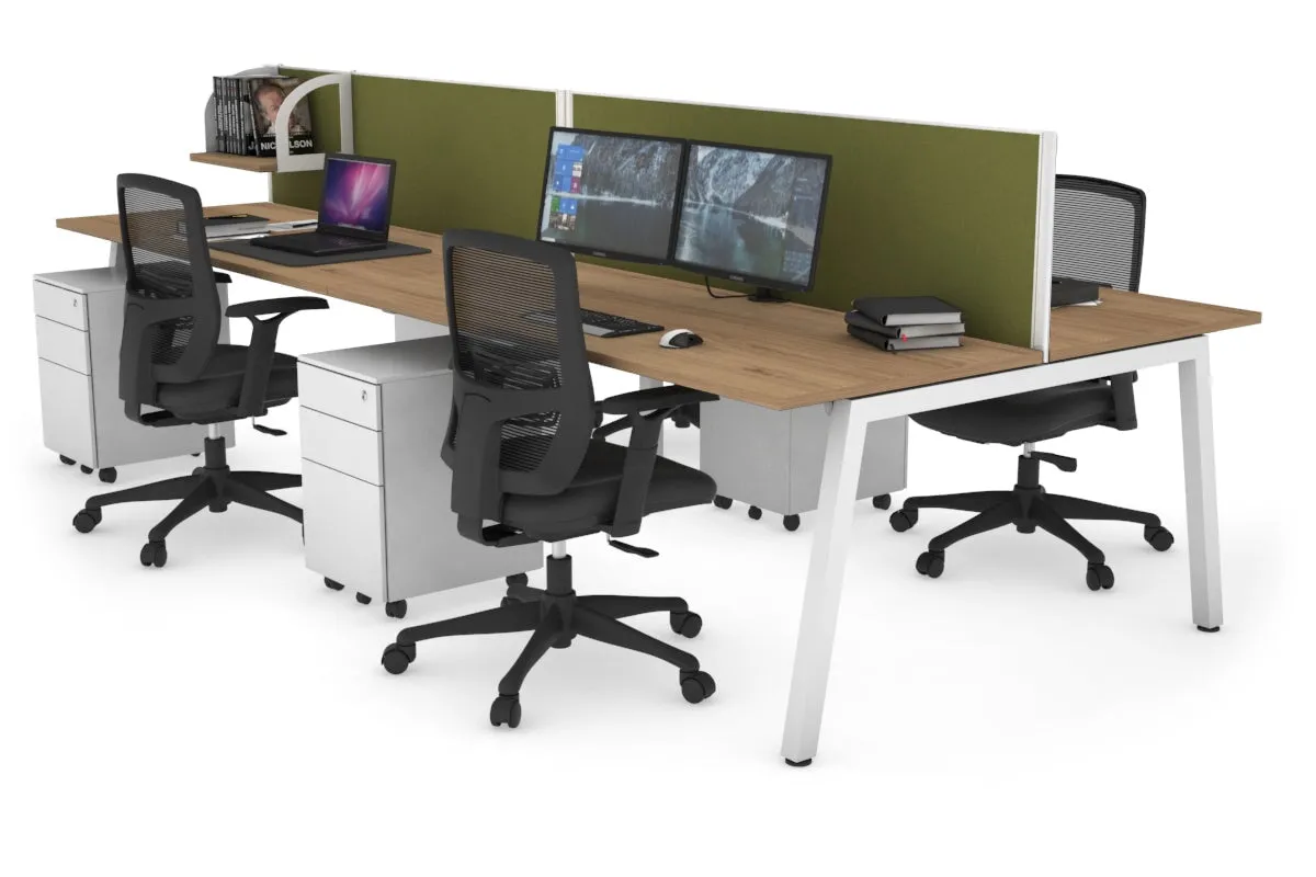 Quadro 4 Person Office Workstation [1200L x 700W]