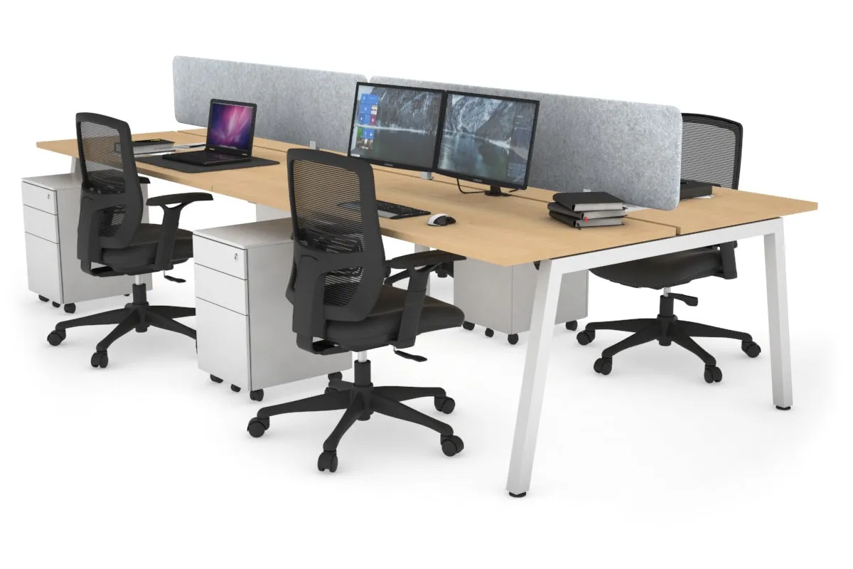 Quadro 4 Person Office Workstation [1200L x 700W]