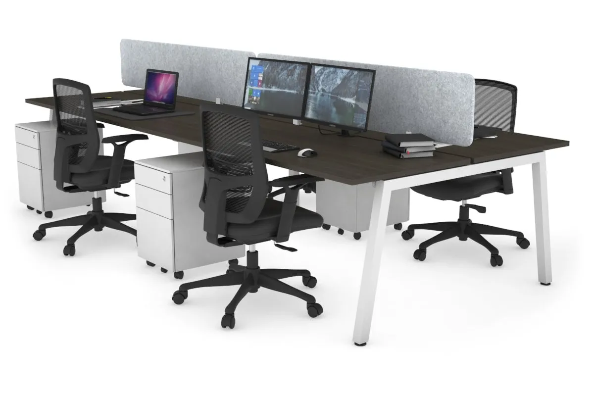 Quadro 4 Person Office Workstation [1200L x 700W]