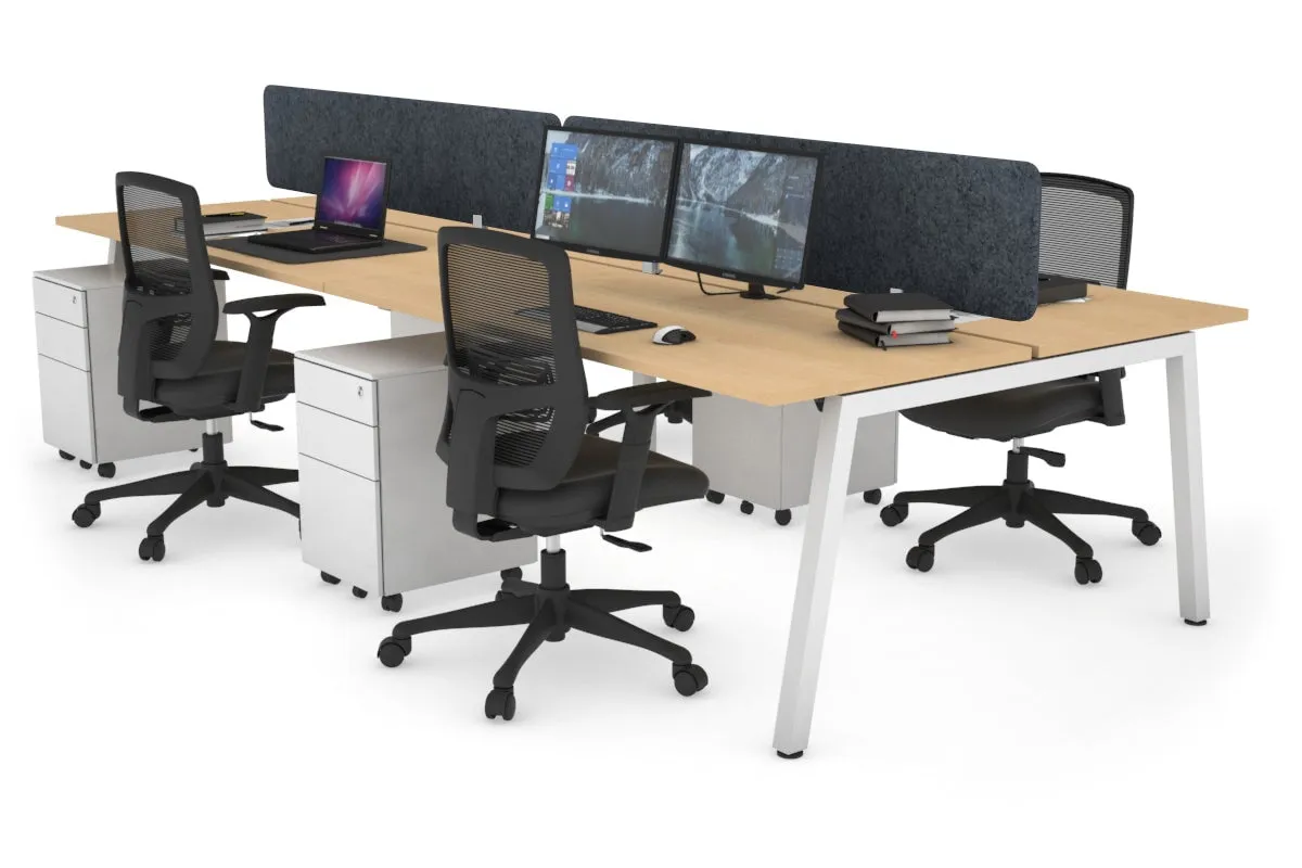 Quadro 4 Person Office Workstation [1200L x 700W]
