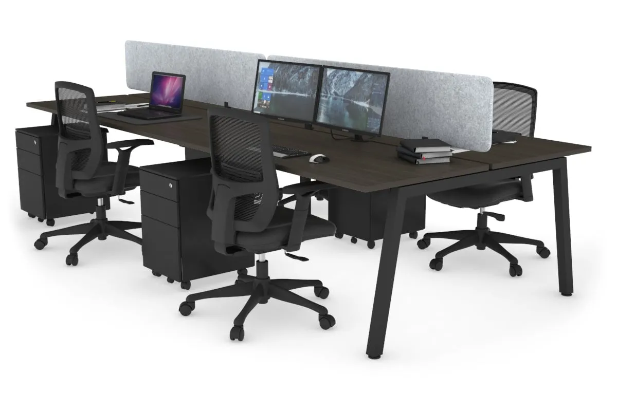 Quadro 4 Person Office Workstation [1200L x 700W]