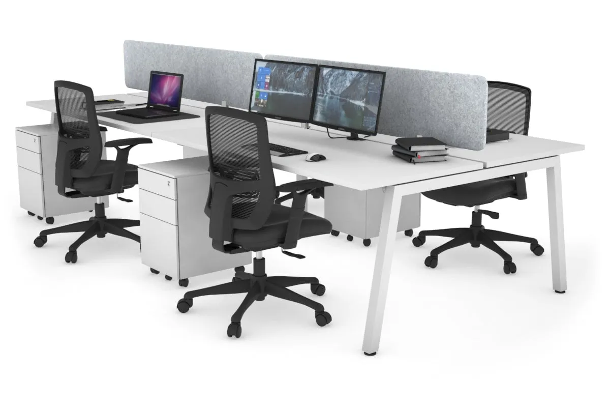 Quadro 4 Person Office Workstation [1200L x 700W]