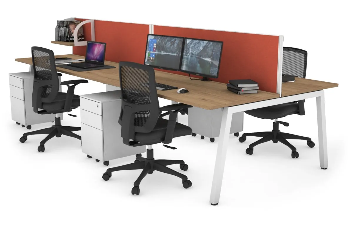 Quadro 4 Person Office Workstation [1200L x 700W]