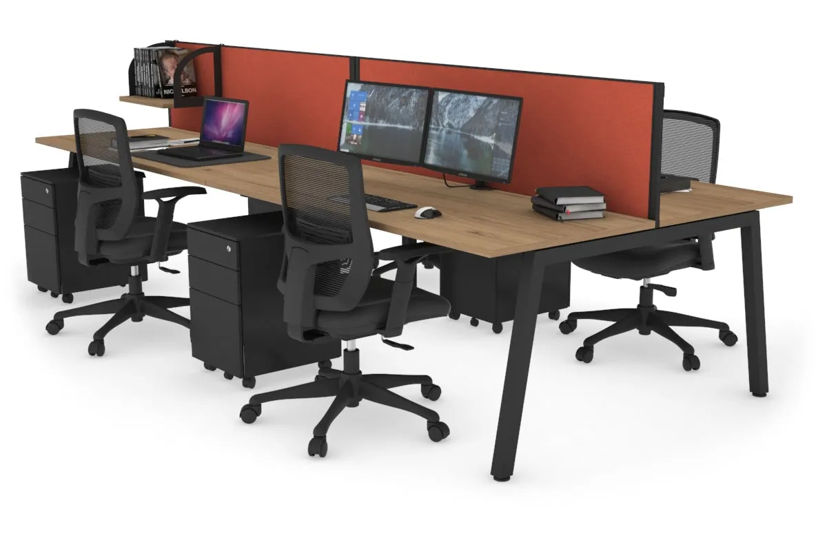 Quadro 4 Person Office Workstation [1200L x 700W]