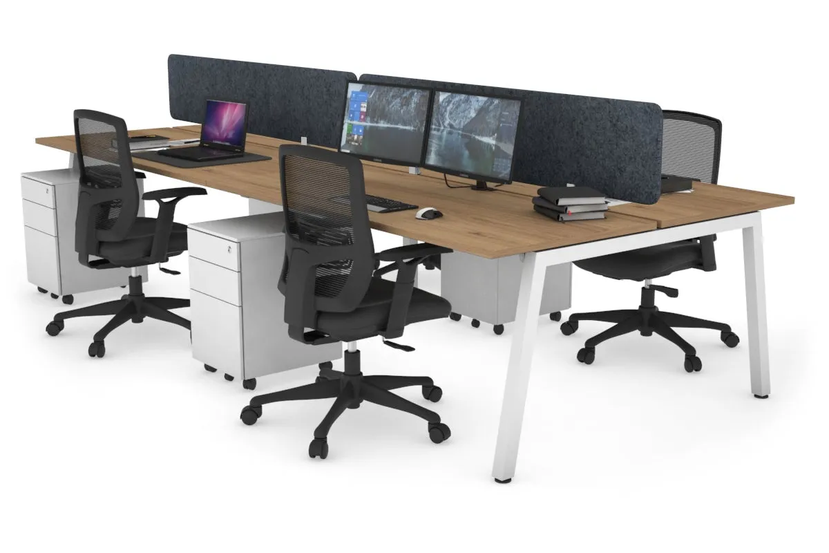 Quadro 4 Person Office Workstation [1200L x 700W]