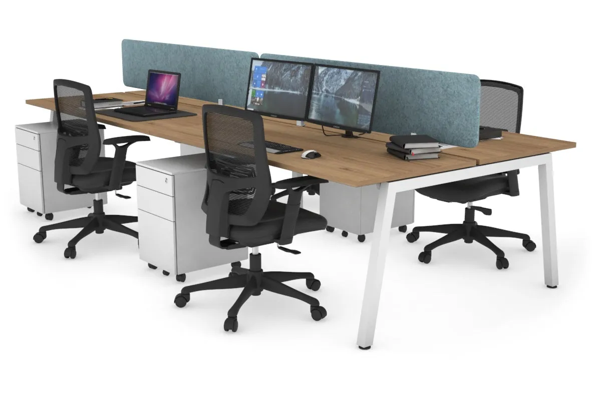 Quadro 4 Person Office Workstation [1200L x 700W]