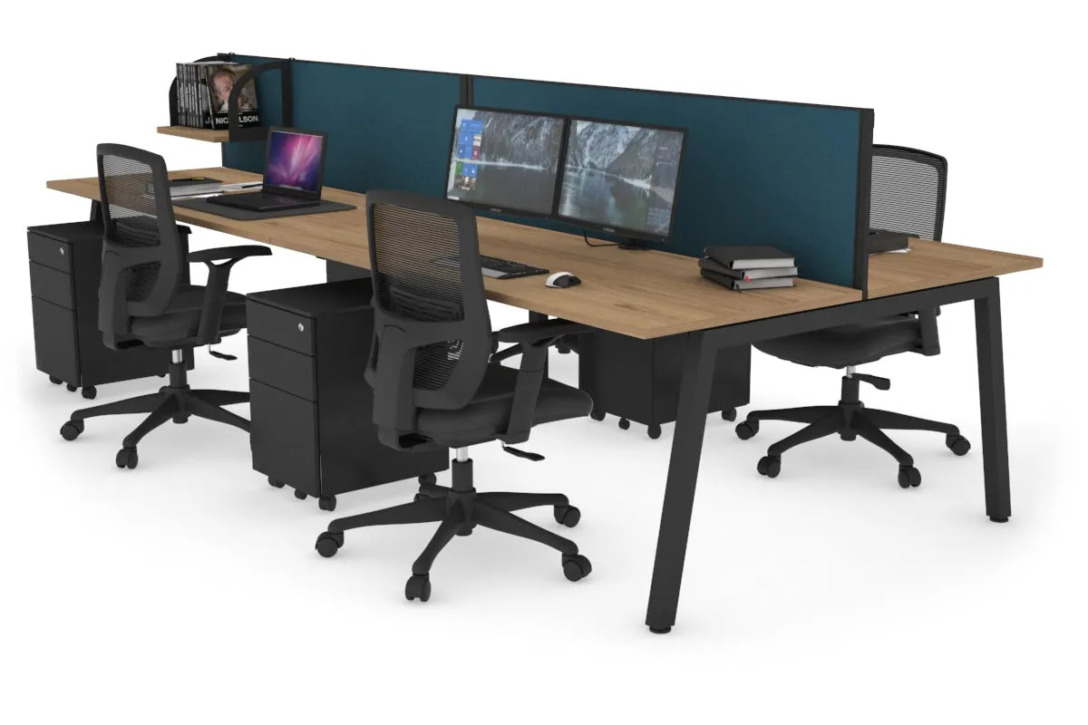 Quadro 4 Person Office Workstation [1200L x 700W]