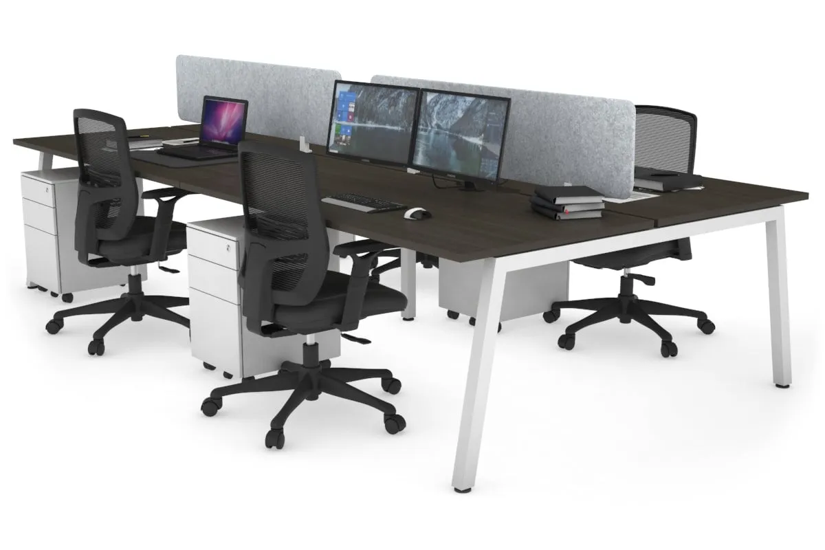 Quadro 4 Person Office Workstation [1800L x 700W]