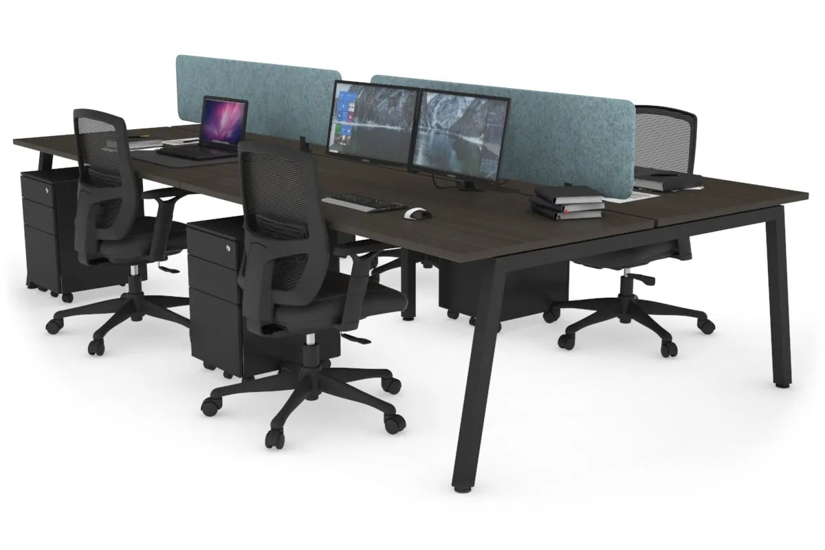 Quadro 4 Person Office Workstation [1800L x 700W]