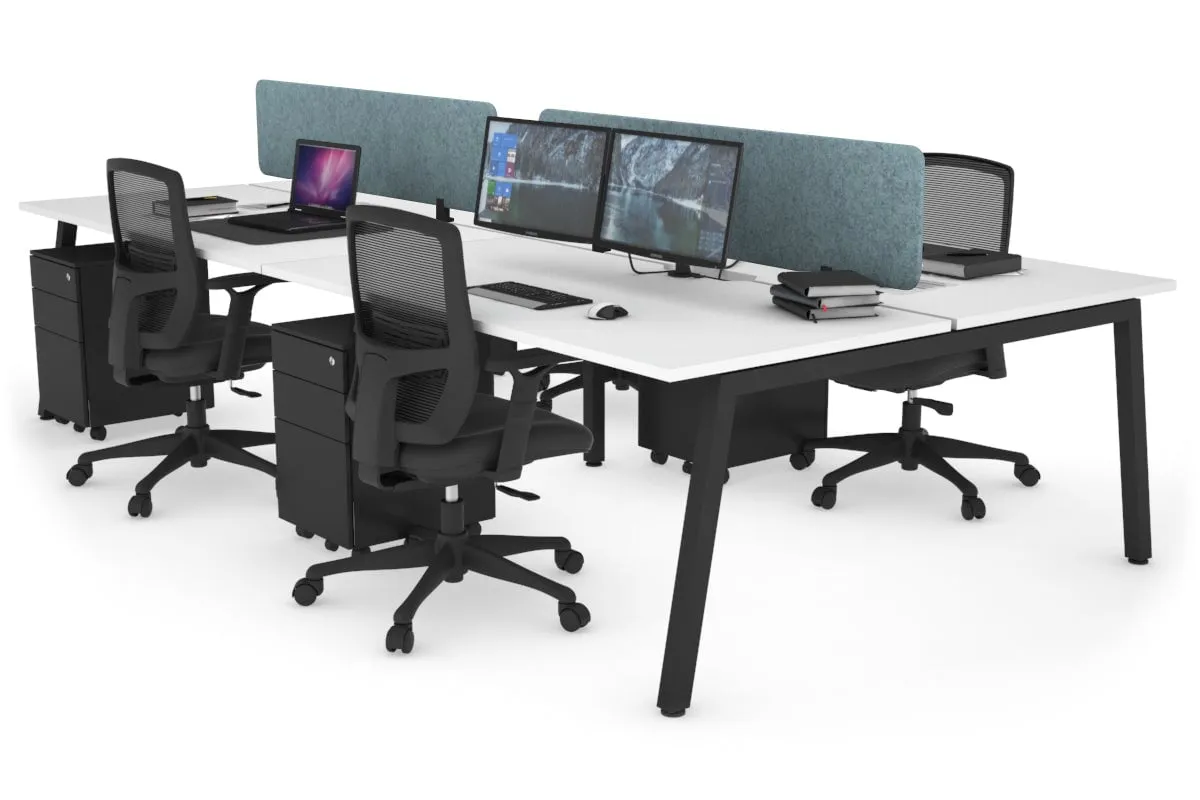 Quadro 4 Person Office Workstation [1800L x 700W]