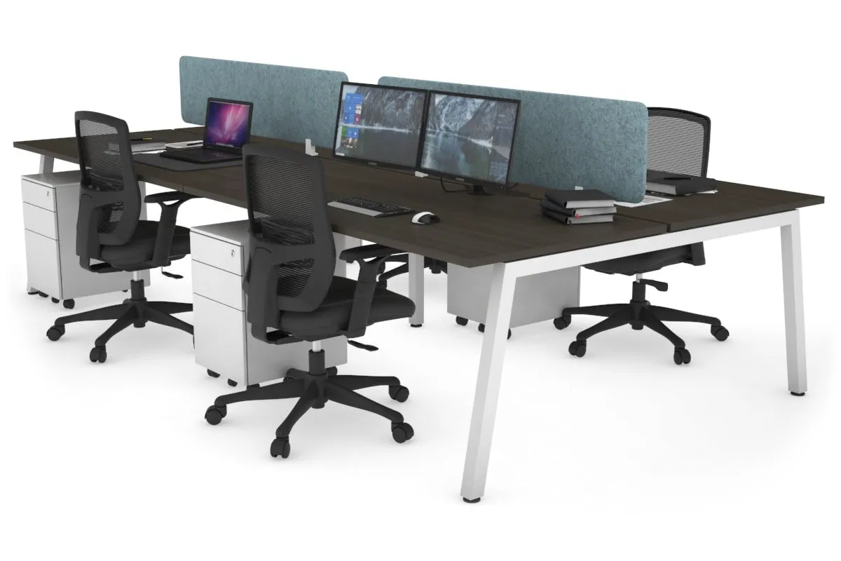 Quadro 4 Person Office Workstation [1800L x 700W]