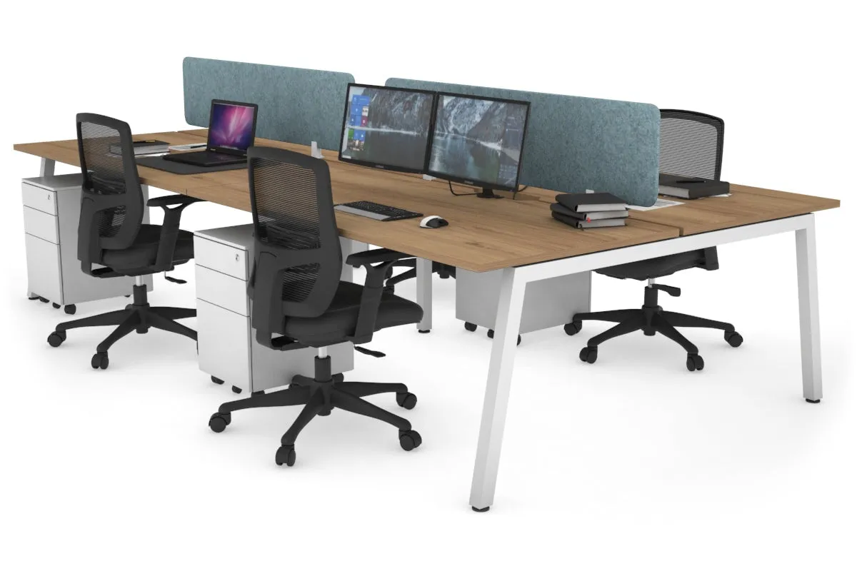 Quadro 4 Person Office Workstation [1800L x 700W]