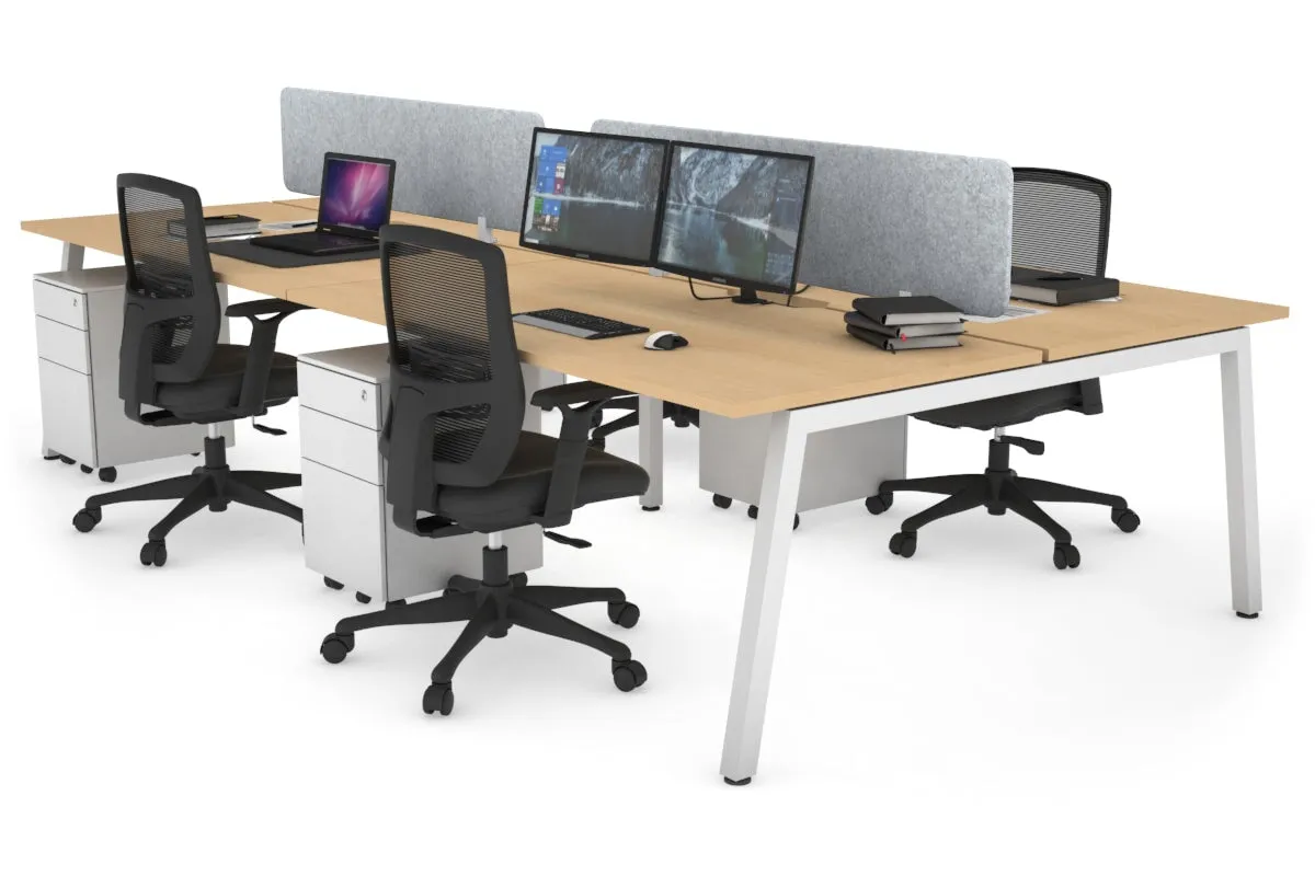 Quadro 4 Person Office Workstation [1800L x 700W]