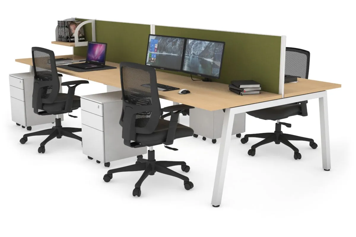 Quadro 4 Person Office Workstation [1800L x 700W]