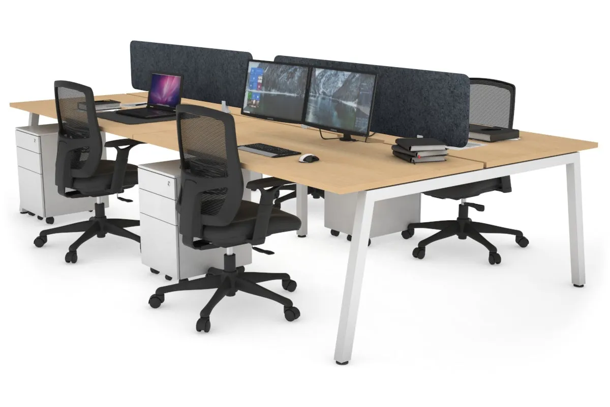 Quadro 4 Person Office Workstation [1800L x 700W]