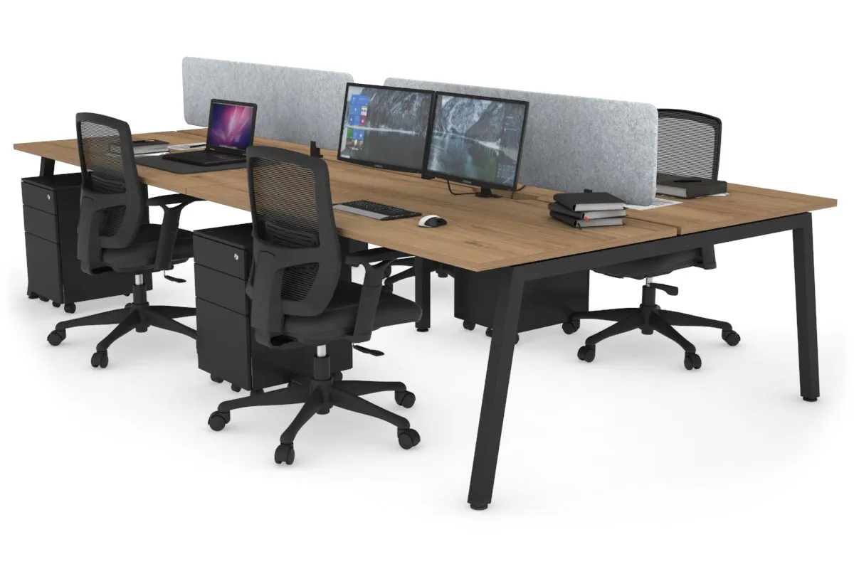 Quadro 4 Person Office Workstation [1800L x 700W]