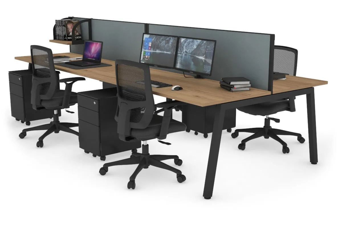 Quadro 4 Person Office Workstation [1800L x 700W]