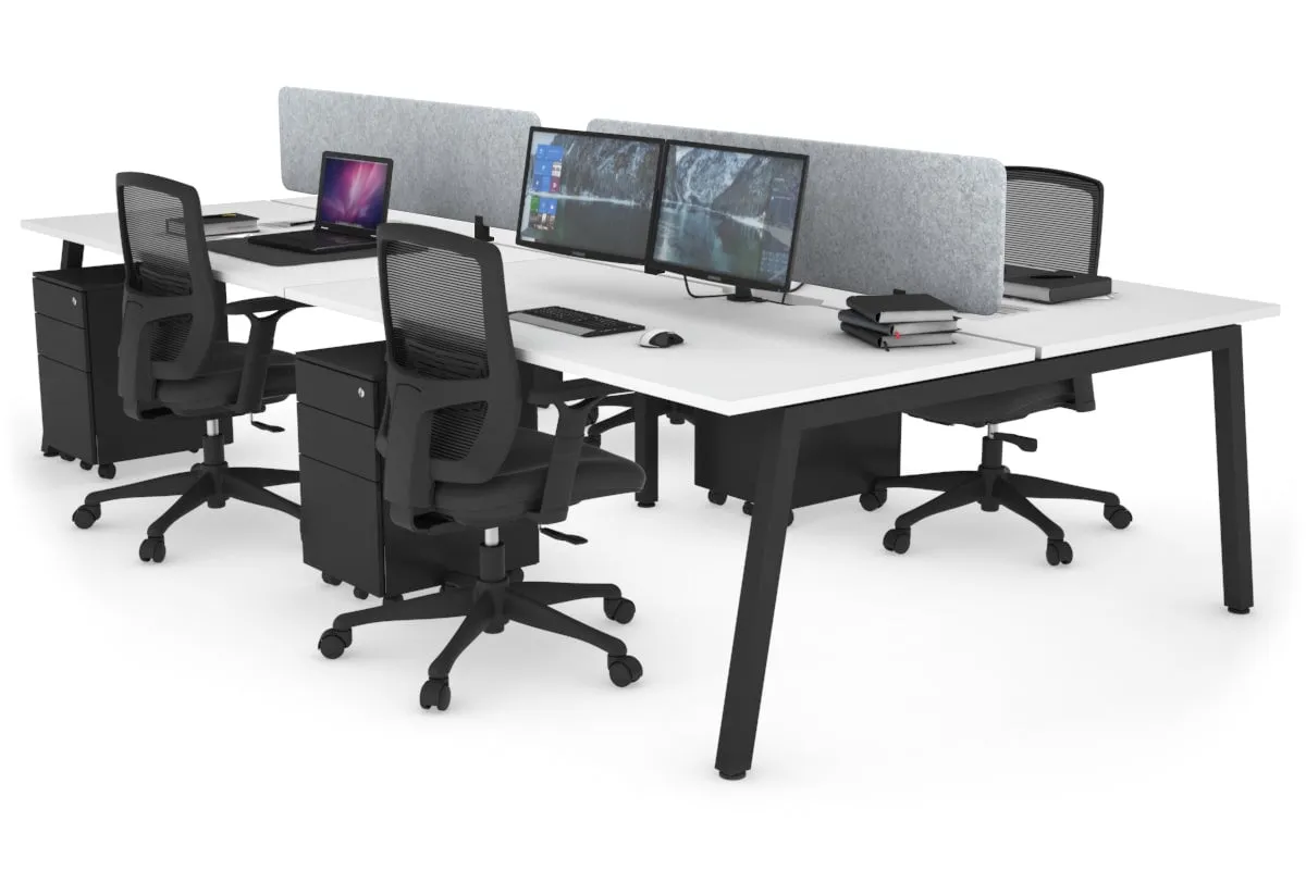 Quadro 4 Person Office Workstation [1800L x 700W]