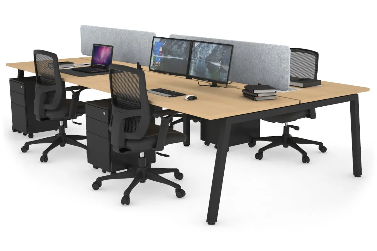 Quadro 4 Person Office Workstation [1800L x 700W]