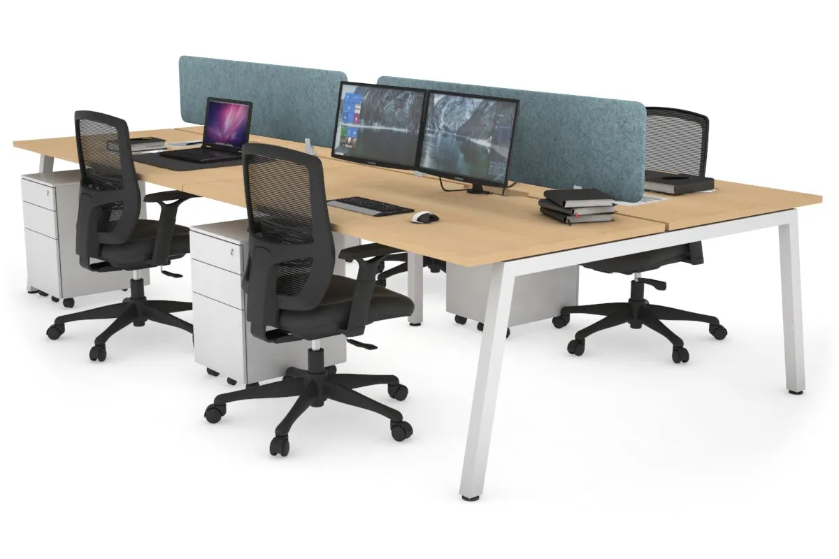 Quadro 4 Person Office Workstation [1800L x 700W]