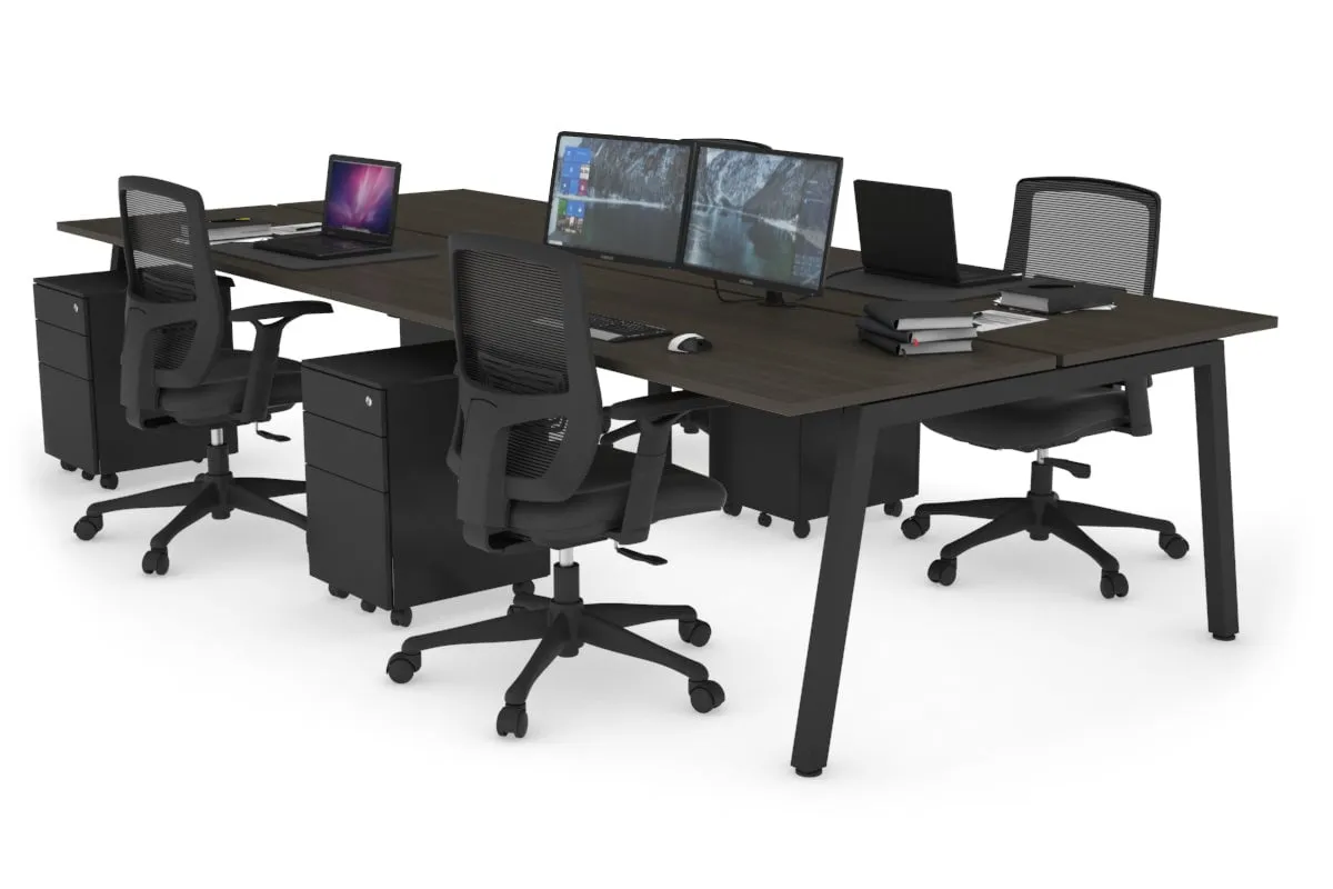Quadro 4 Person Office Workstation [1800L x 700W]