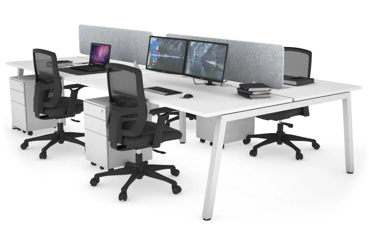 Quadro 4 Person Office Workstation [1800L x 700W]