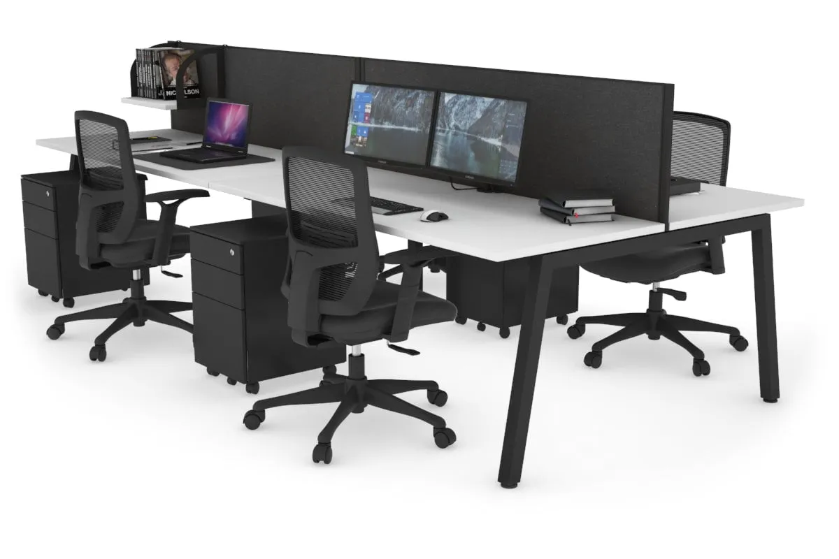 Quadro 4 Person Office Workstation [1800L x 700W]