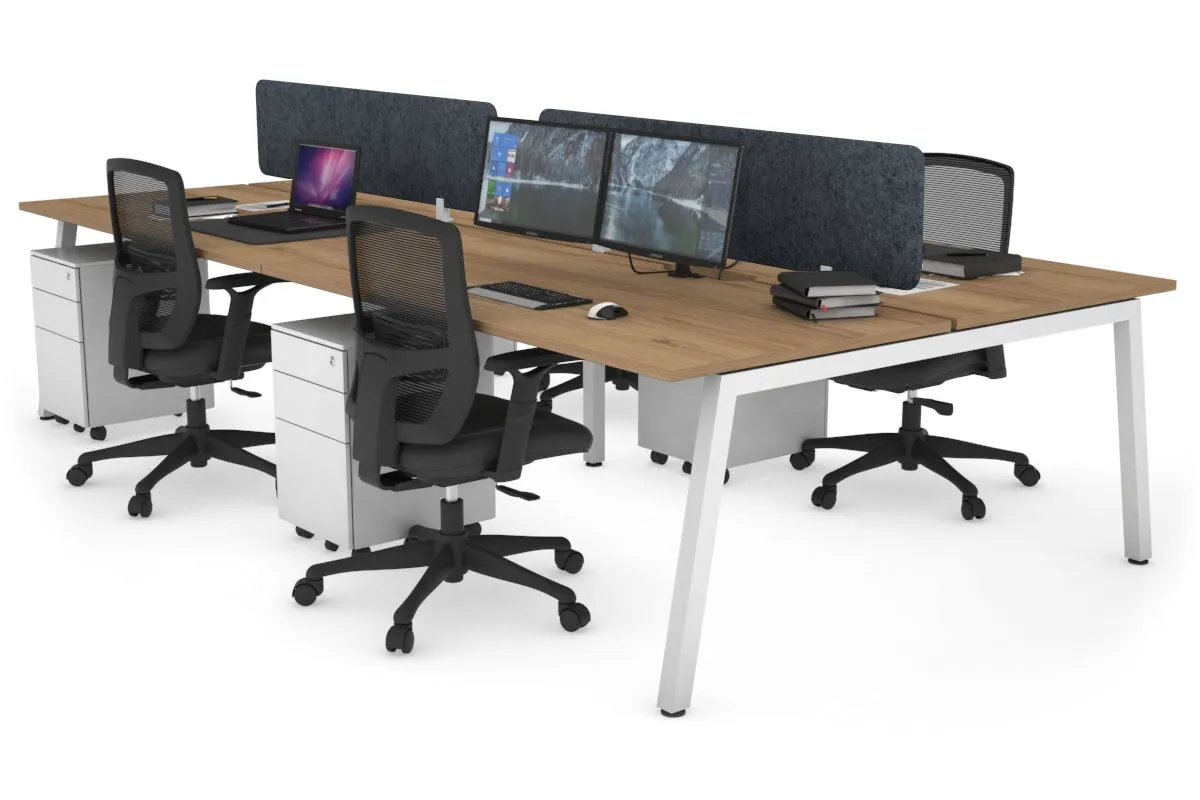 Quadro 4 Person Office Workstation [1800L x 700W]