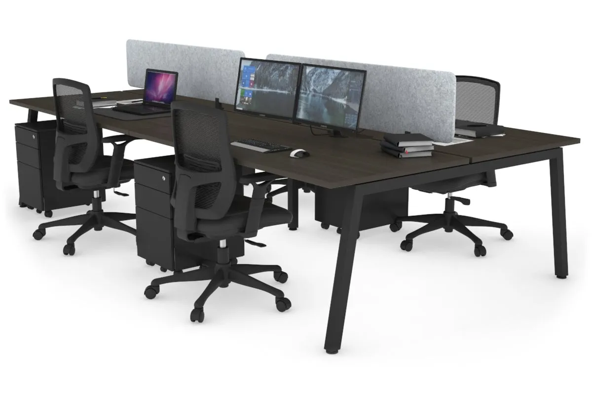 Quadro 4 Person Office Workstation [1800L x 700W]