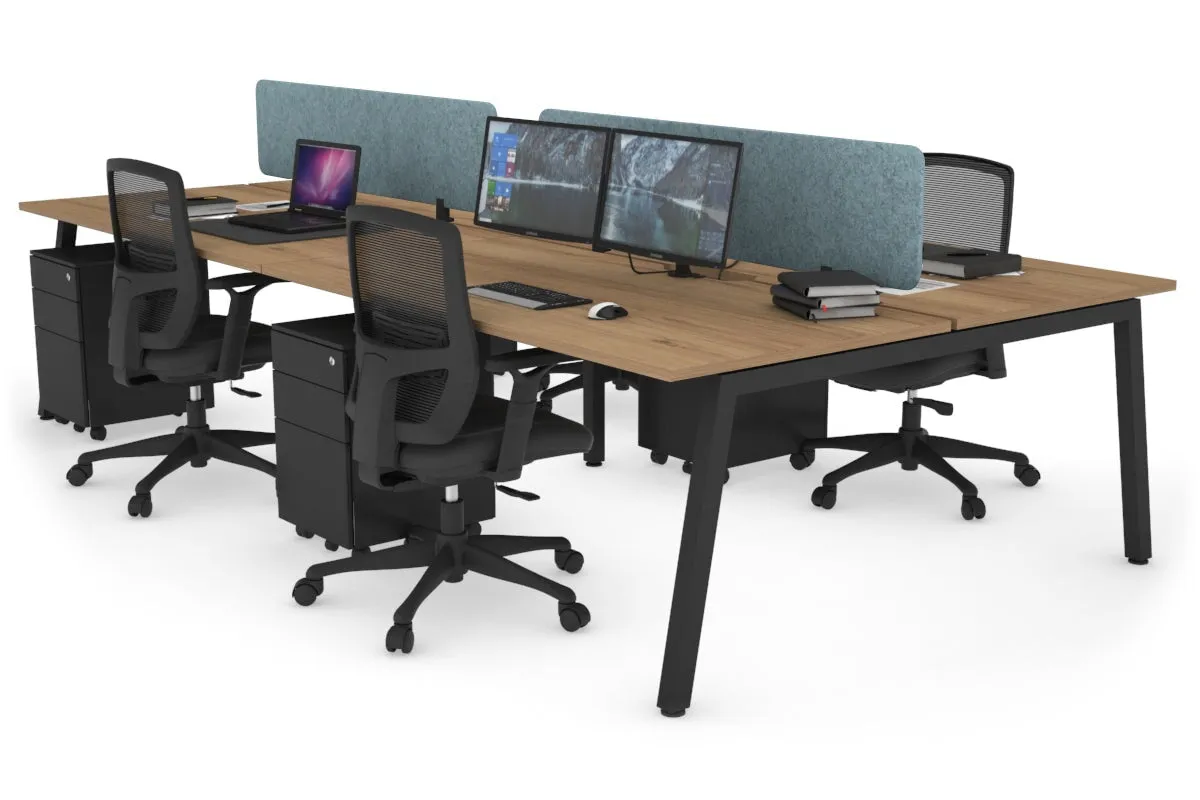 Quadro 4 Person Office Workstation [1800L x 700W]