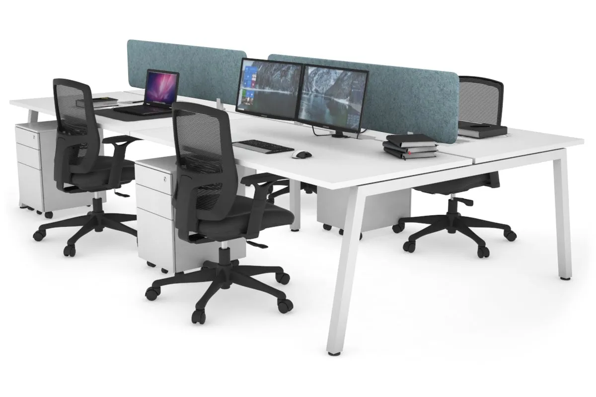 Quadro 4 Person Office Workstation [1800L x 700W]
