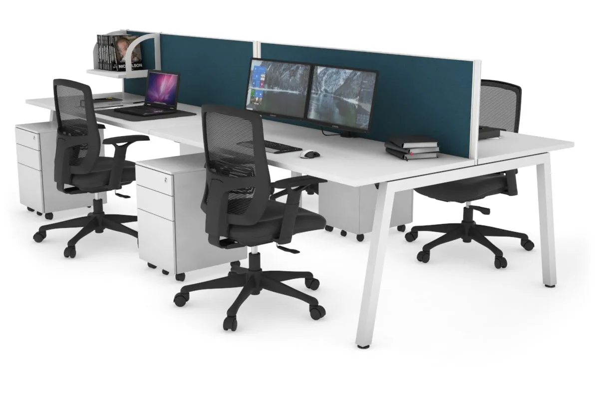 Quadro 4 Person Office Workstation [1800L x 700W]