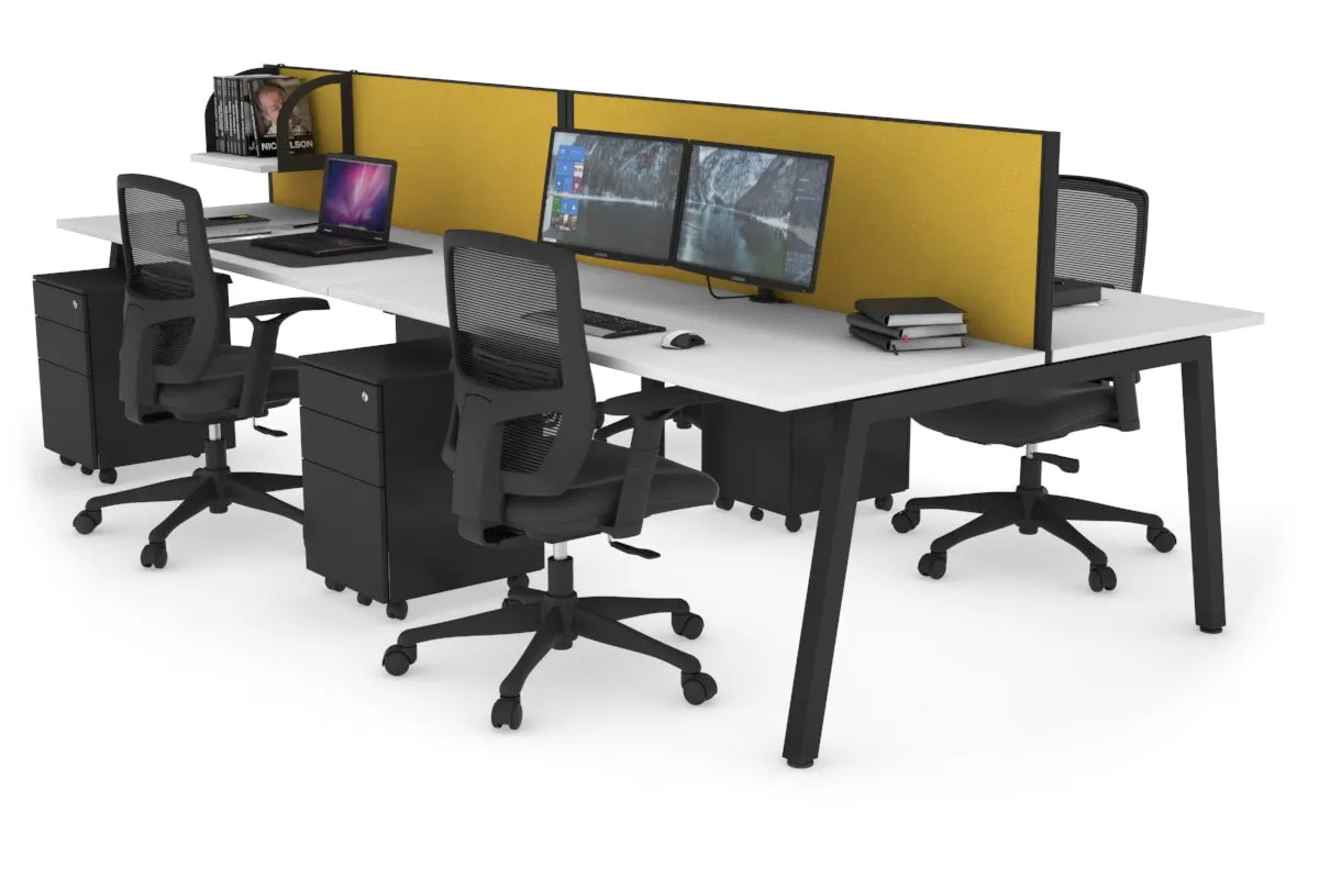 Quadro 4 Person Office Workstation [1800L x 700W]