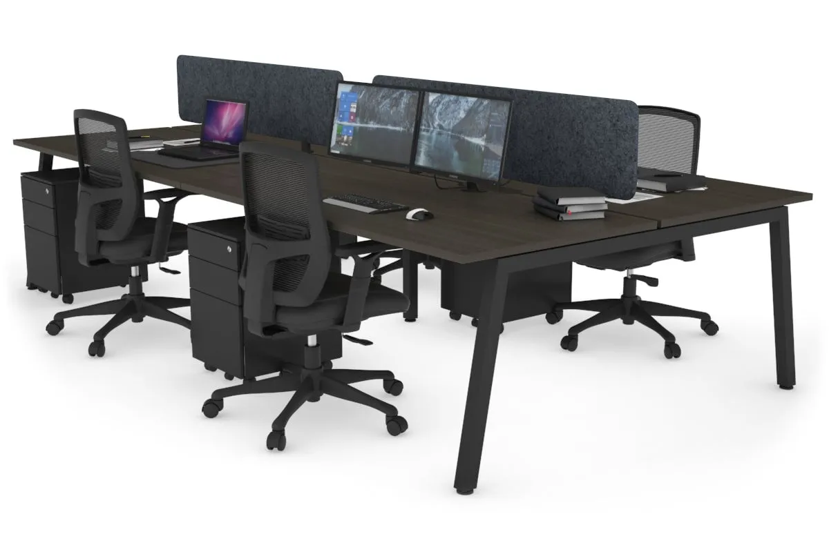 Quadro 4 Person Office Workstation [1800L x 700W]