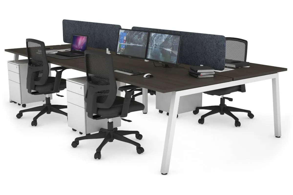 Quadro 4 Person Office Workstation [1800L x 700W]