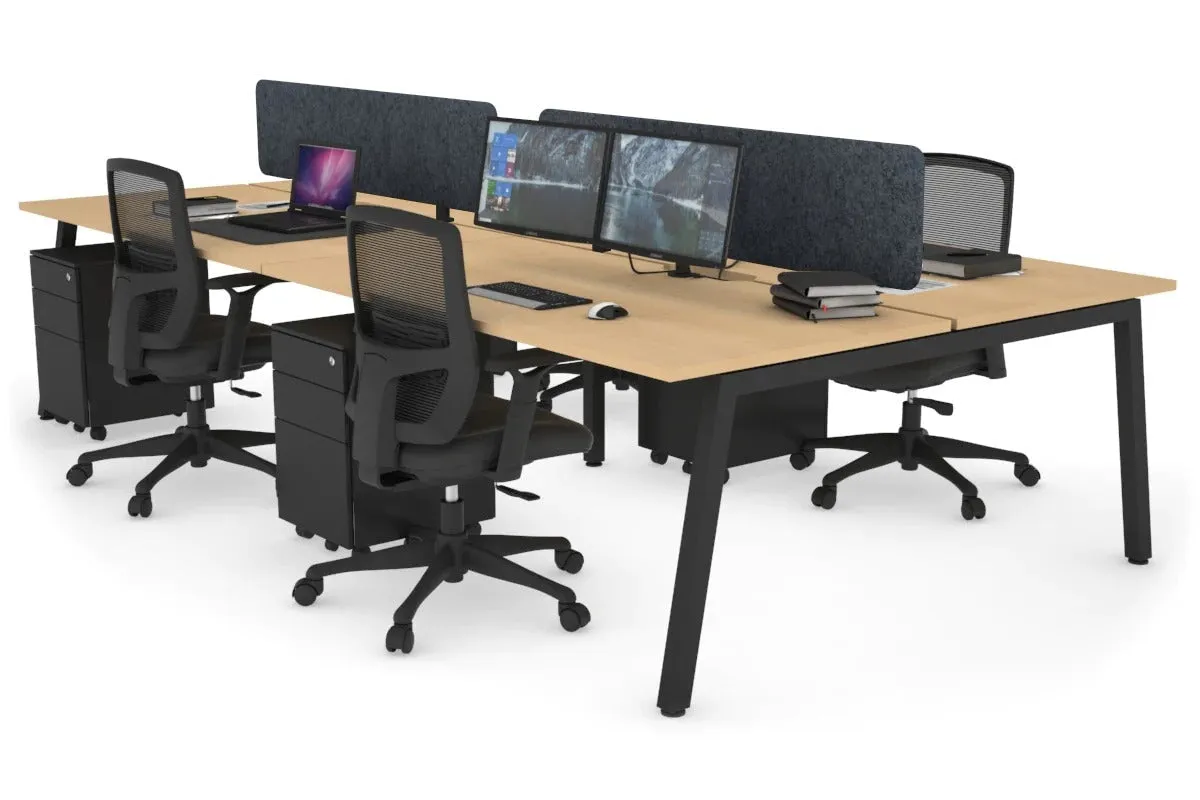 Quadro 4 Person Office Workstation [1800L x 700W]