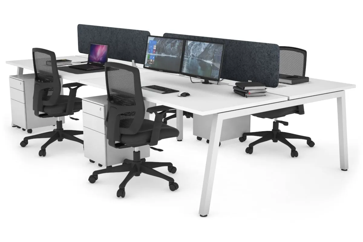 Quadro 4 Person Office Workstation [1800L x 700W]