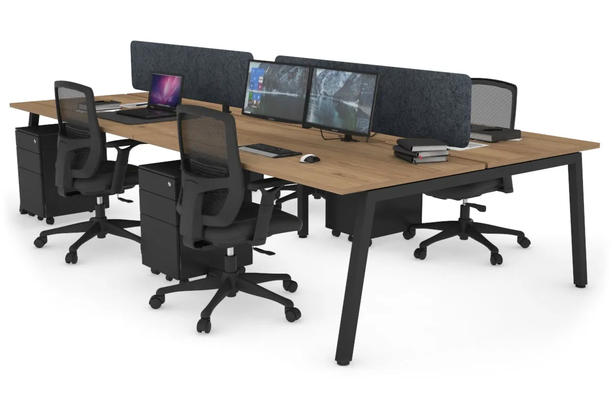 Quadro 4 Person Office Workstation [1800L x 700W]
