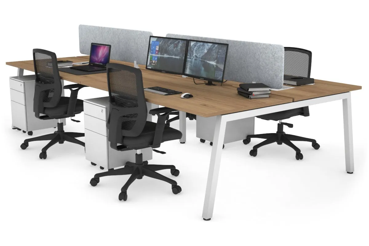 Quadro 4 Person Office Workstation [1800L x 700W]