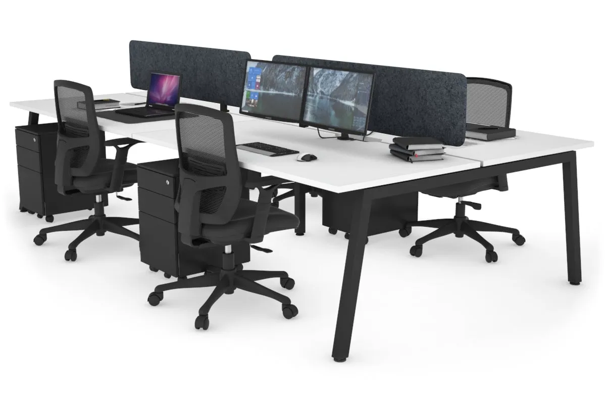 Quadro 4 Person Office Workstation [1800L x 700W]