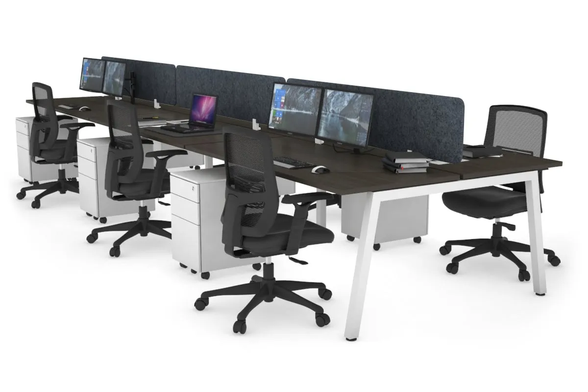 Quadro 6 Person Office Workstation [1200L x 700W]
