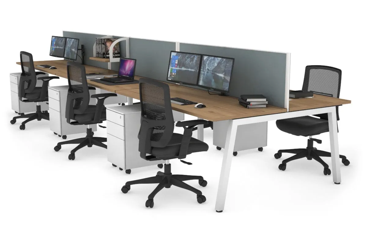 Quadro 6 Person Office Workstation [1200L x 700W]