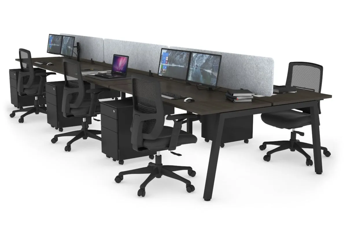 Quadro 6 Person Office Workstation [1200L x 700W]