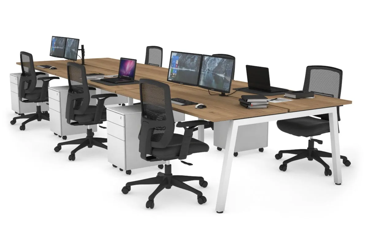 Quadro 6 Person Office Workstation [1200L x 700W]